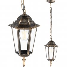 Vonkajšie závesné záhradné svietidlo E27 LARTERN Patina BELLIS LUMILED