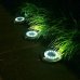Záhradná solárna lampa 16x LED - zapustená - sada 4ks - studená biela