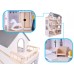 Drevený domček pre bábiky + nábytok - 80 cm