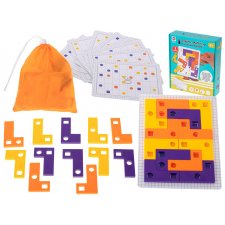 Logická hra skladačka Tetris + karty