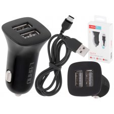 L-BRNO auto nabíjačka USB + Type-c 