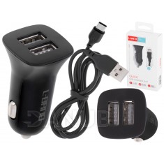 L-BRNO auto nabíjačka USB + Type-c 