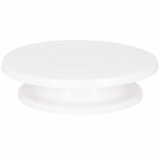 Springos Otočný tortový stojan biely - 28cm