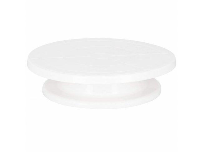 Springos Otočný tortový stojan biely - 28cm