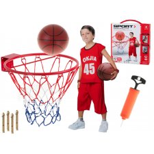 Basketbalový kôš s loptou
