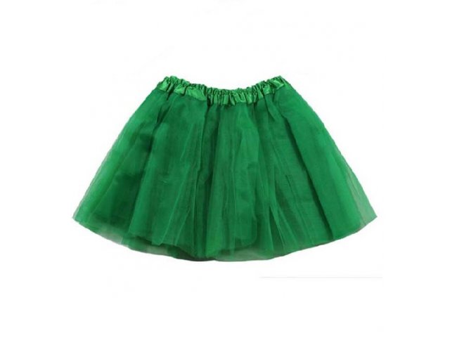 Tylová sukňa zelená