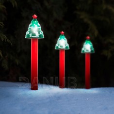 LED solárna lampa - vianočný strom