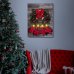 Vianočný LED obrázok - s vešiakom na stenu , 2 x AA, 30 x 40 cm
