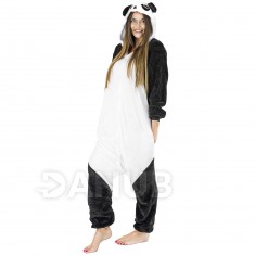 Plyšový overal Kigurumi - vzor panda - veľkosť M - 160cm