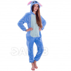 Plyšový overal Kigurumi - vzor Stitch - veľkosť S - 155cm