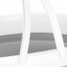 Springos Skladací kôš na prádlo s rúčkami silikónový - 12L - šedo-biely