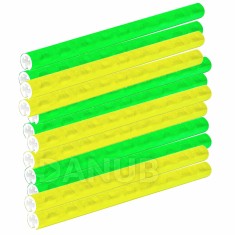 Reflexné trubice na špice bicyklov - 24 kusov - žlto/zelené