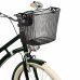 Springos Košík na bicykel na riadidlá - kovový - čierny