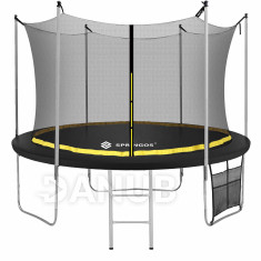 Springos Záhradná trampolína pre deti s vnútornou sieťou a rebríkom - 245 cm
