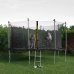 Springos Záhradná trampolína pre deti s vnútornou sieťou a rebríkom - 365 cm