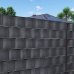 Tieniace plotové pásky a klipy (20ks) - PVC - 35m x 19cm - 450 g/m2 - antracit