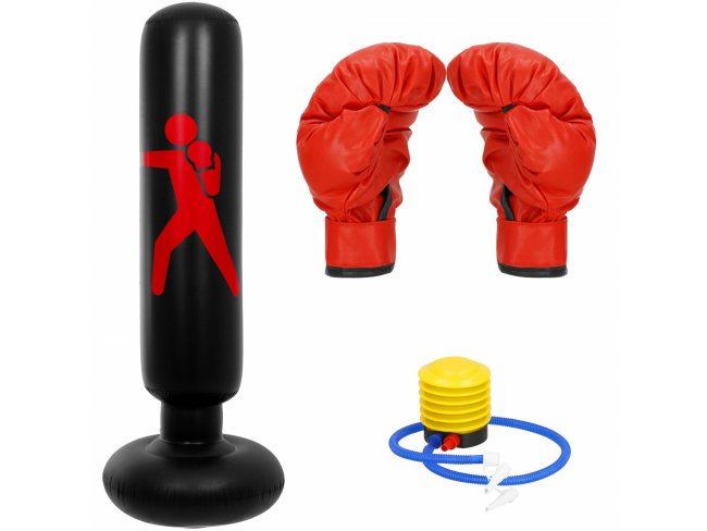 Springos Boxovacie vrece pre deti set s boxerskými rukavicami -160 cm