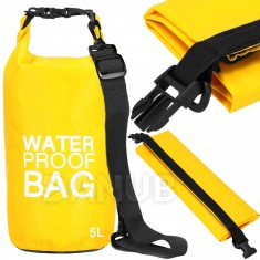 Springos Vodotesná taška na pláž a kajak - 5l - žltá 