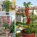 Springos Krúžková podpera pre rastliny a kvety - 120 cm - zelená