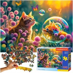 CASTORLAND Puzzle 100 dielikov - Čarovné ráno - Mačka 6+