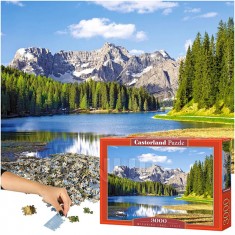 CASTORLAND Puzzle 3000 dielikov Misurinské jazero Taliansko - 92x68cm