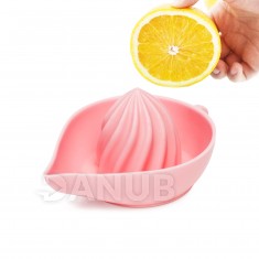 Silikónový odšťavovač na citrón - ružový - 14 x 10 x 6 cm