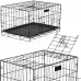 Chovateľská klietka pre zvieratá - skladacia - 93 x 67 x 56,5 cm - M - čierna