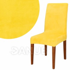 SPRINGOS Návlek na stoličku univerzálny - žltý zamat