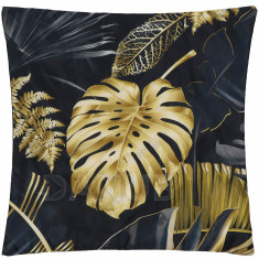 Springos Obliečka na vankúš - 40x40cm - zlaté listy