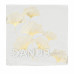 Springos Obliečka na vankúš - 40x40cm - zlaté listy na bielej