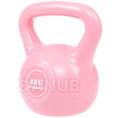 SPRINGOS Kettlebell ružový 4kg