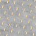 SPRINGOS Plyšová deka LUX - 150x200cm - svetlosivá + zlaté detaily