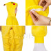 Plyšový overal Kigurumi - vzor pikachu - 120 -130 cm