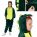 Plyšový overal Kigurumi - vzor drak - 110 -120 cm