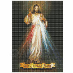 Diamantové maľovanie - výšivka - 30x40 cm - Srdce Ježišovo