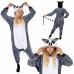 Plyšový overal Kigurumi - vzor lemur - veľkosť S - 155cm