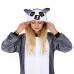 Plyšový overal Kigurumi - vzor lemur - veľkosť M - 160cm