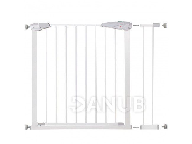 SPRINGOS Bezpečnostná bariérová zabrána pre schody a dvere - biela - 76-99 cm