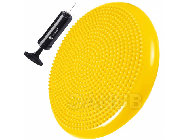 SPRINGOS Balančný senzorický disk PRO - žltý