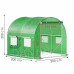 Springos Fóliový záhradný skleník UV4 - 140g/m2 - 2x2x2 m - zelený