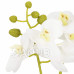 Springos Umelá orchidea v kvetináči - 33,5 cm - biela