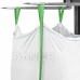 Springos Big Bag vrece s nosnosťou 1000 kg - biela so zelenou