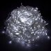 Vianočná led svetelná záclona na spájanie vonkajšia - programy - 500led - 20m studená biela