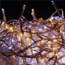 Vianočná led svetelná záclona vonkajšia - programy - časovač + diaľkový ovládač - 1500led - 60m studená + teplá biela