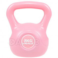 SPRINGOS Kettlebell ružový 8kg