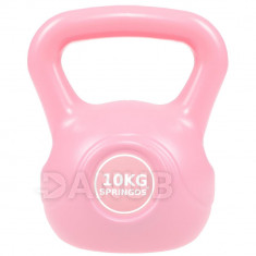 SPRINGOS Kettlebell ružový 10kg