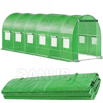 Náhradný kryt na tunelový skleník - fólia - 6x3x2 m - UV-4 - 140g/m - zelená