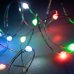 Vianočná led svetelná mikro reťaz vnútorná + diaľkový ovládač - 100led - 10m multicolour
