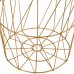 SPRINGOS drôtený konferenčný stolík 45cm - zlatý