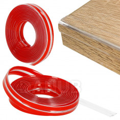 Springos Ochranná silikónová páska na hrany nábytku - 300 cm - transparentná